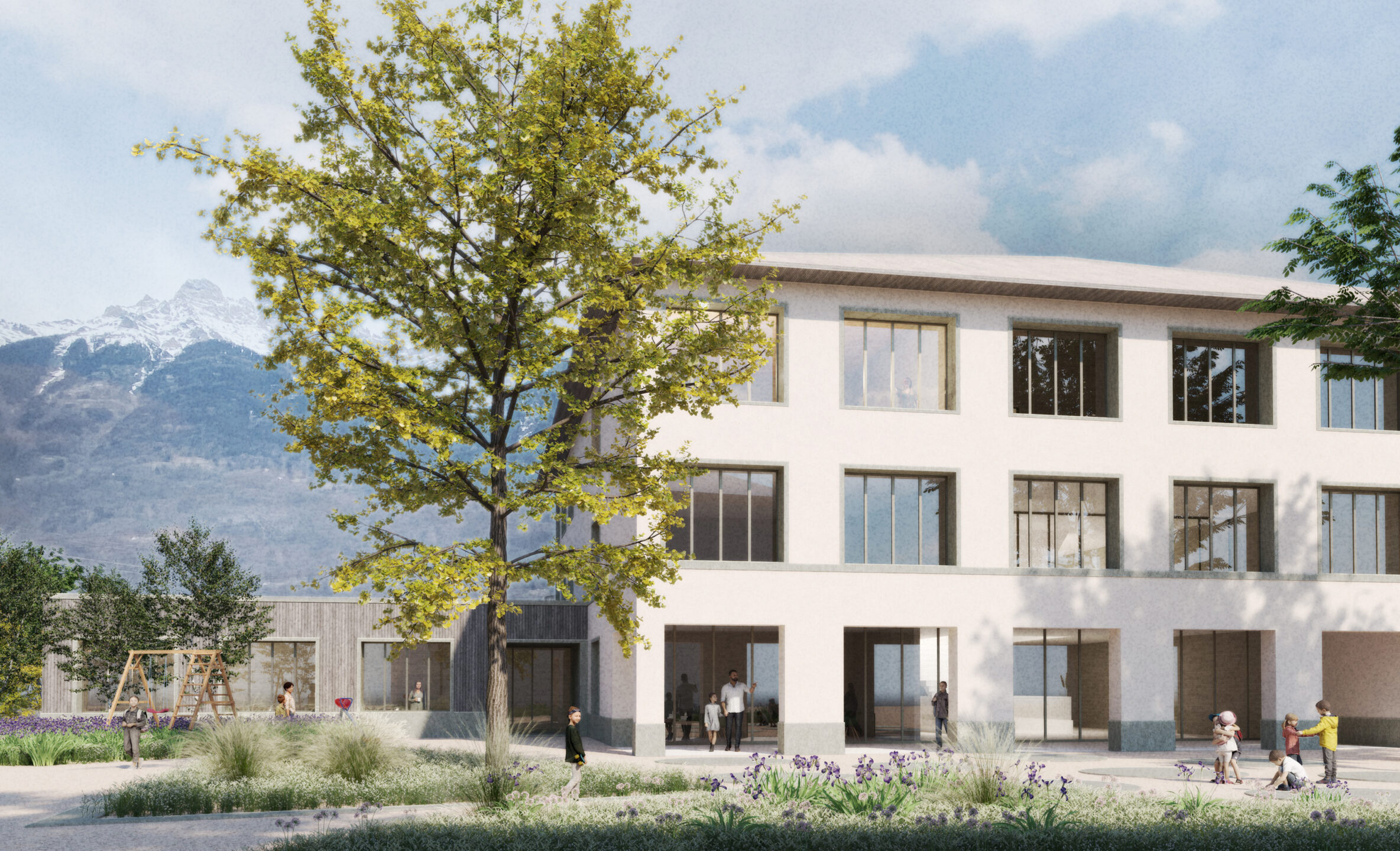 mad·a remporte le concours pour le centre scolaire d&rsquo;Evionnaz-Collonges !